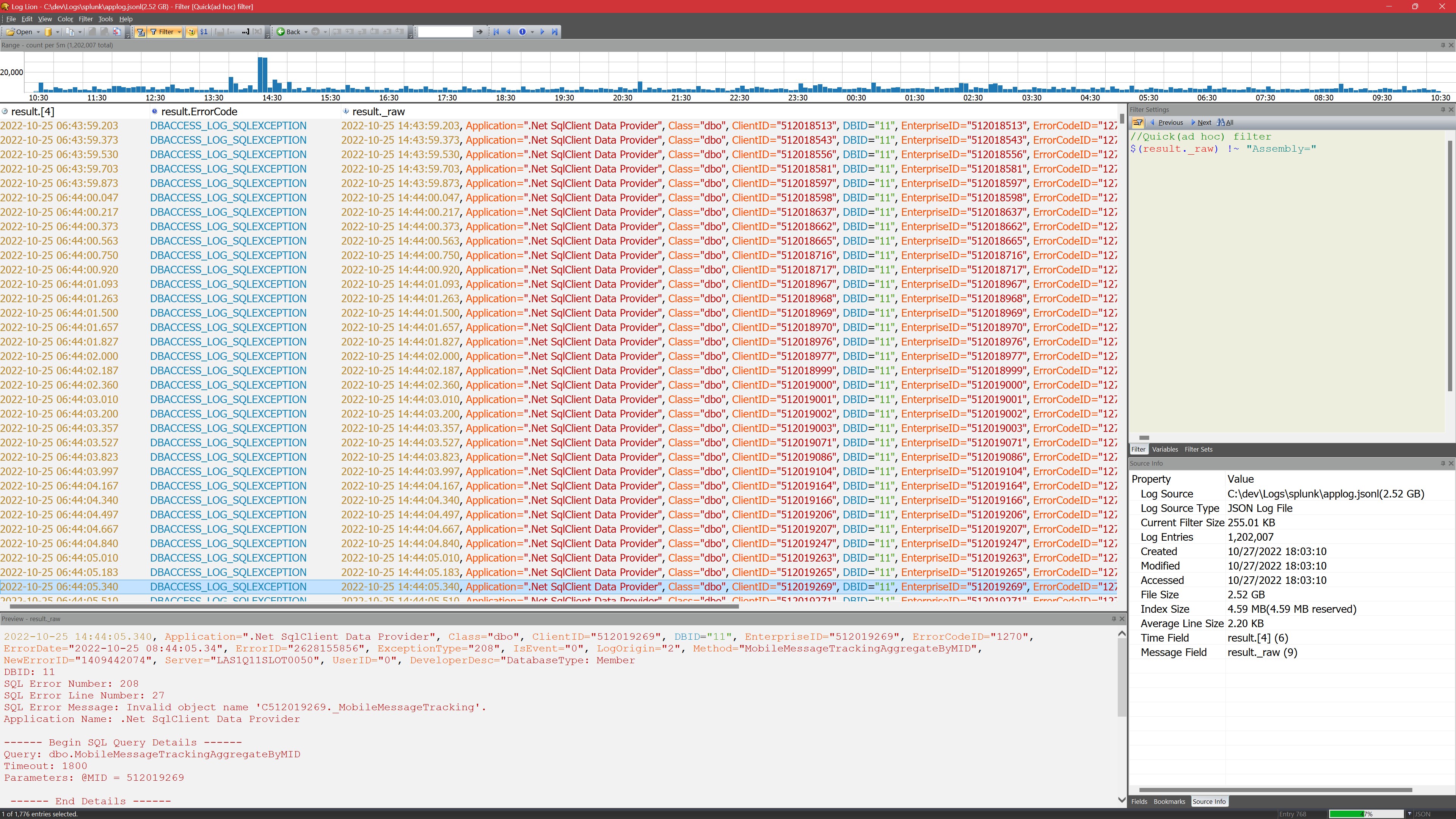 JSON Filtering